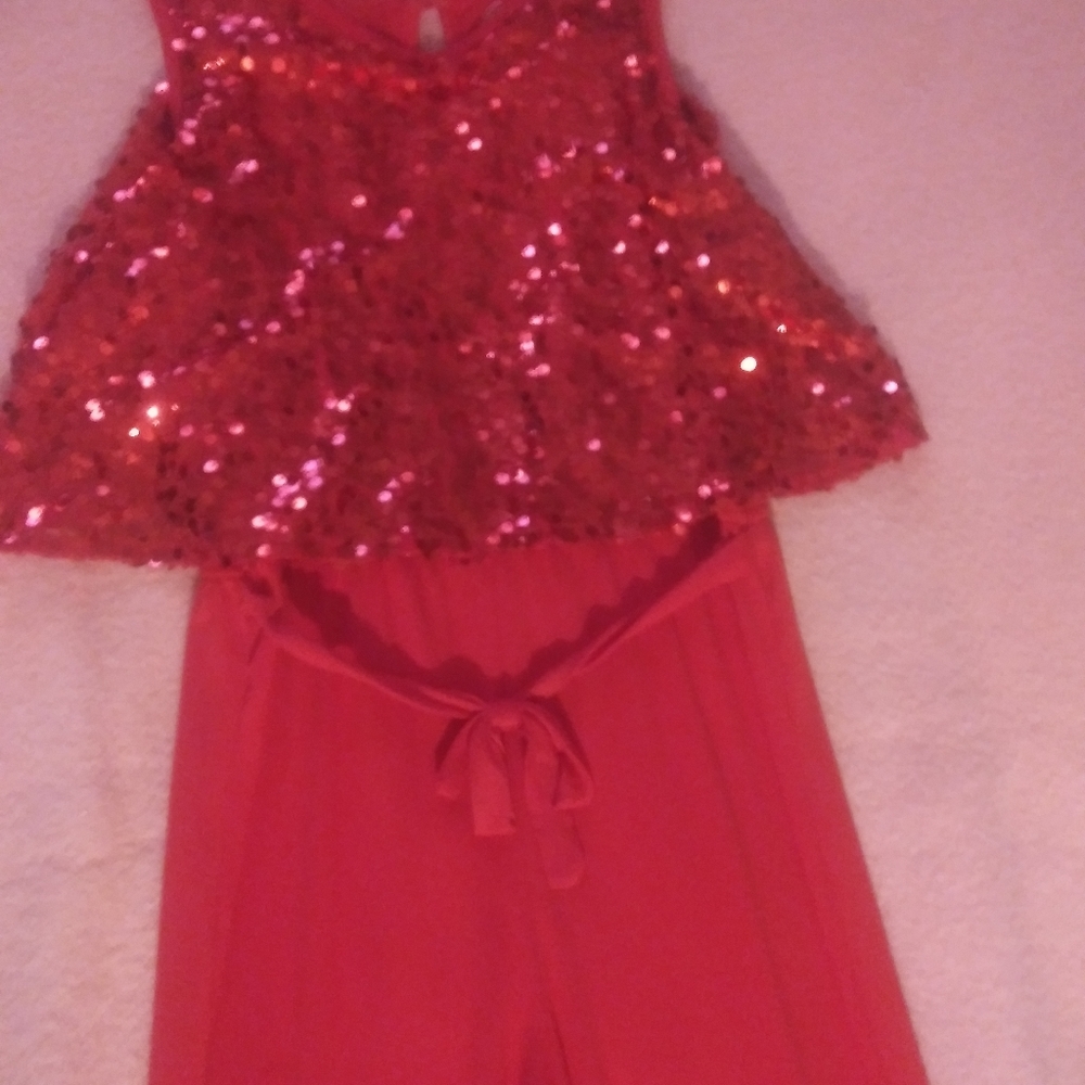 Red jumpsuit